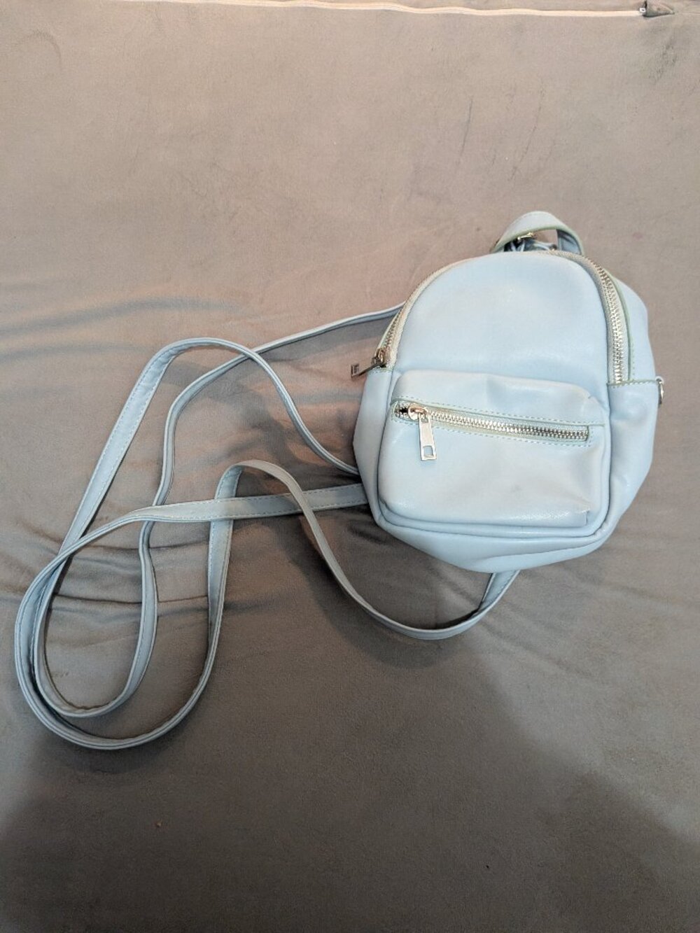 Grossi Pastel Light Blue Mini Backpack